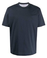 Мужская темно-синяя футболка с круглым вырезом от Eleventy