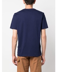 Мужская темно-синяя футболка с круглым вырезом от C.P. Company