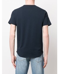 Мужская темно-синяя футболка с круглым вырезом от Sun 68