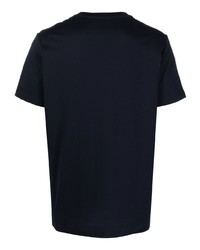 Мужская темно-синяя футболка с круглым вырезом от Dondup