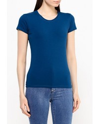 Женская темно-синяя футболка с круглым вырезом от Emoi