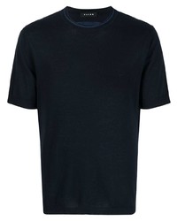 Мужская темно-синяя футболка с круглым вырезом от Falke