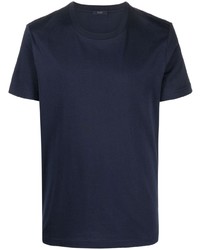 Мужская темно-синяя футболка с круглым вырезом от Fay