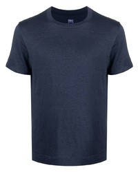 Мужская темно-синяя футболка с круглым вырезом от Fedeli