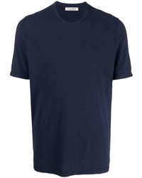 Мужская темно-синяя футболка с круглым вырезом от Fileria