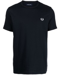 Мужская темно-синяя футболка с круглым вырезом от Fred Perry