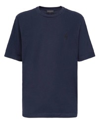 Мужская темно-синяя футболка с круглым вырезом от Giuseppe Zanotti