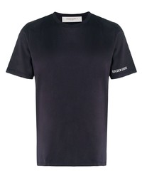 Мужская темно-синяя футболка с круглым вырезом от Golden Goose