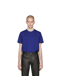 Мужская темно-синяя футболка с круглым вырезом от Helmut Lang