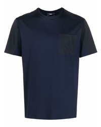 Мужская темно-синяя футболка с круглым вырезом от Herno