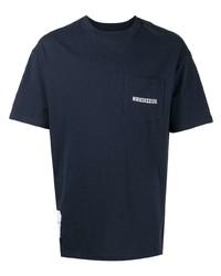 Мужская темно-синяя футболка с круглым вырезом от Izzue