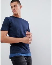Мужская темно-синяя футболка с круглым вырезом от Jack & Jones