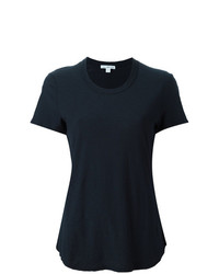 Женская темно-синяя футболка с круглым вырезом от James Perse