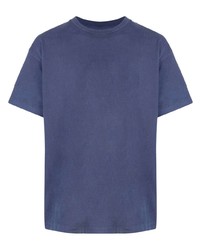 Мужская темно-синяя футболка с круглым вырезом от John Elliott