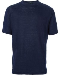 Мужская темно-синяя футболка с круглым вырезом от Joseph
