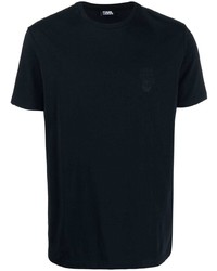 Мужская темно-синяя футболка с круглым вырезом от Karl Lagerfeld