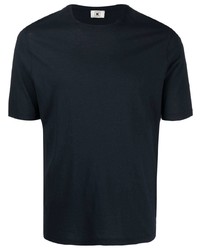 Мужская темно-синяя футболка с круглым вырезом от Kired