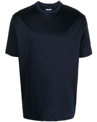 Мужская темно-синяя футболка с круглым вырезом от Kiton