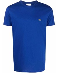 Мужская темно-синяя футболка с круглым вырезом от Lacoste