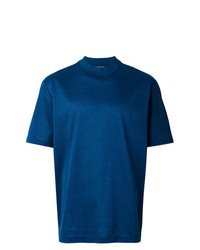 Мужская темно-синяя футболка с круглым вырезом от Lanvin