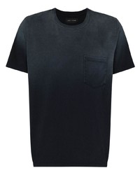 Мужская темно-синяя футболка с круглым вырезом от Les Tien