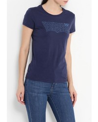 Женская темно-синяя футболка с круглым вырезом от Levi's