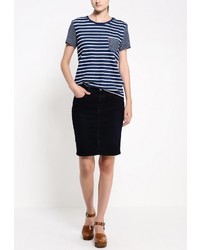 Женская темно-синяя футболка с круглым вырезом от Levi's