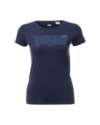 Женская темно-синяя футболка с круглым вырезом от Levi's