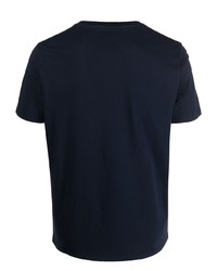 Мужская темно-синяя футболка с круглым вырезом от Parajumpers