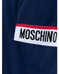 Мужская темно-синяя футболка с круглым вырезом от Moschino