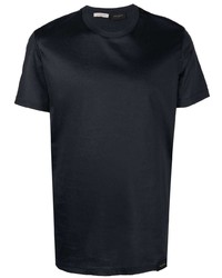 Мужская темно-синяя футболка с круглым вырезом от Low Brand
