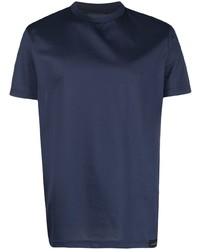 Мужская темно-синяя футболка с круглым вырезом от Low Brand