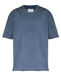Мужская темно-синяя футболка с круглым вырезом от Maison Margiela