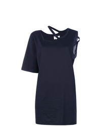 Женская темно-синяя футболка с круглым вырезом от Maison Margiela