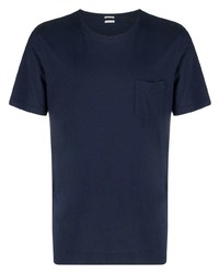 Мужская темно-синяя футболка с круглым вырезом от Massimo Alba