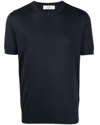 Мужская темно-синяя футболка с круглым вырезом от Mauro Ottaviani
