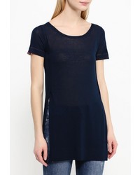 Женская темно-синяя футболка с круглым вырезом от MAX&amp;Co