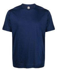Мужская темно-синяя футболка с круглым вырезом от Mazzarelli