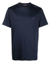 Мужская темно-синяя футболка с круглым вырезом от Michael Kors