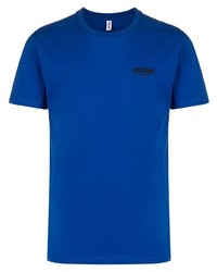 Мужская темно-синяя футболка с круглым вырезом от Moschino