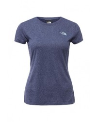 Женская темно-синяя футболка с круглым вырезом от North Face