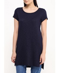 Женская темно-синяя футболка с круглым вырезом от Only
