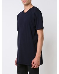 Мужская темно-синяя футболка с круглым вырезом от Ziggy Chen