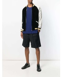 Мужская темно-синяя футболка с круглым вырезом от Laneus