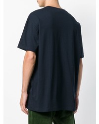 Мужская темно-синяя футболка с круглым вырезом от Champion