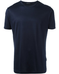Мужская темно-синяя футболка с круглым вырезом от Pal Zileri