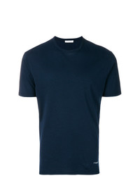 Мужская темно-синяя футболка с круглым вырезом от Paolo Pecora