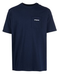 Мужская темно-синяя футболка с круглым вырезом от Patagonia