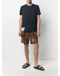 Мужская темно-синяя футболка с круглым вырезом от Barena