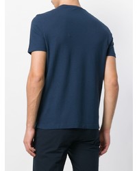 Мужская темно-синяя футболка с круглым вырезом от Lardini